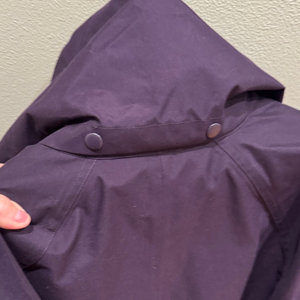 Travel Smith Women's Waterproof Long Purple Raincoat with Detachable Hood - Picture 8 of 16